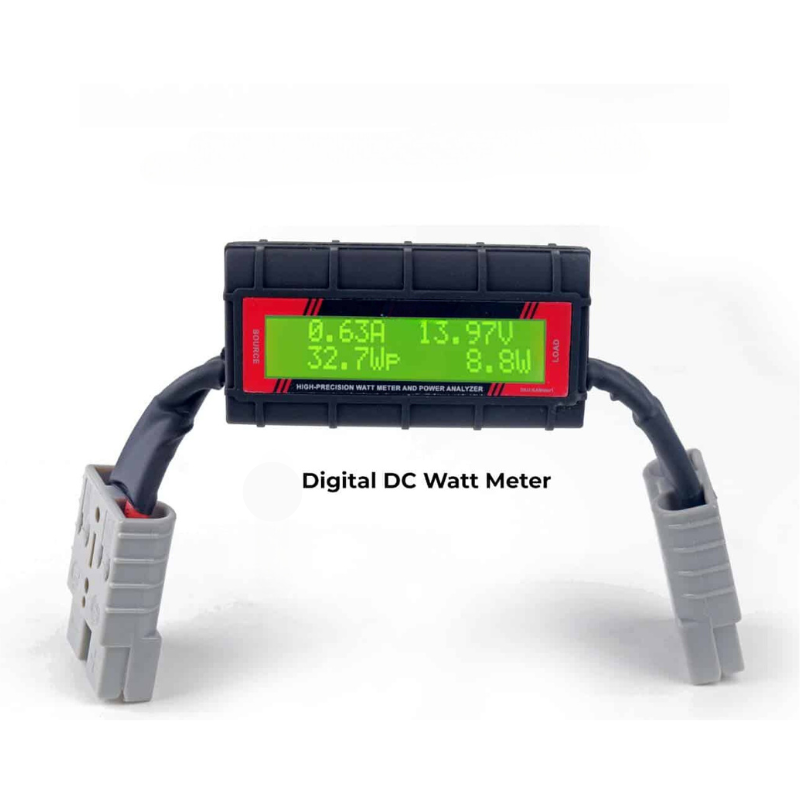 New Arrival Anderson Connector Style Waterproof Dc Digital Amp Watt Meter Power Quality Analyzer For Car