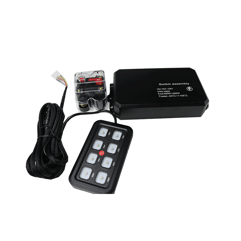 Dc 12V 24V 8 Gang Push On Off Relay System Button Switch Control Panel Box For auto Car