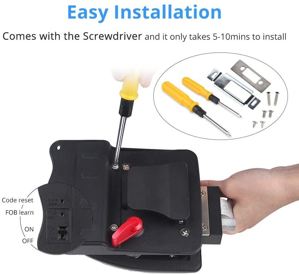 2021 Safety Rv Keyless Entry Door Lock 100% Metalw/ 2 Fobs Backlit Keypad Protective Gasket Screwdriver & 2 Keys