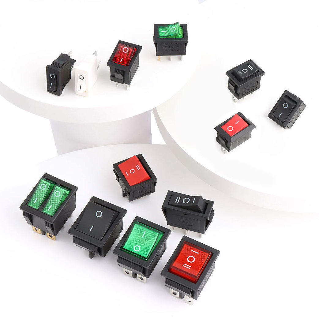 High Performance custom good quality  12v/24v 2/3/4/5/6/7/8/10  pin push button car marin swith waterproof rocker switch