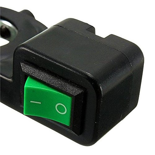 Green Button Handlebar Light Switch On/Off Motorcycle Bike