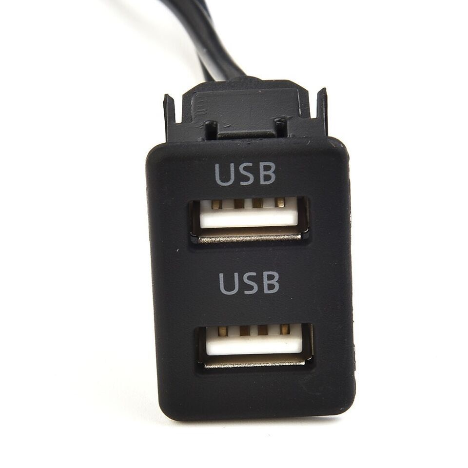 15cm Car Dash Flush Mount AUX USB Port Panel Extension Cable Adapter Universal