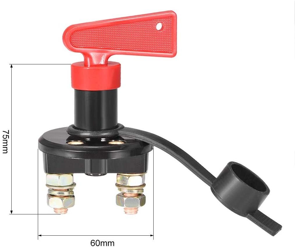 High-quality ON-OFF 12v/24v Automotive Marine Battery Isolator Kill Switch on Boat