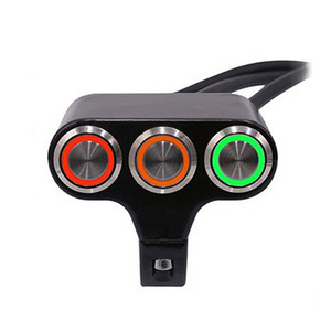 Universal 7/8" Motorcycle Switches Motorbike Handlebar ON/OFF Led Light for Motorcycle