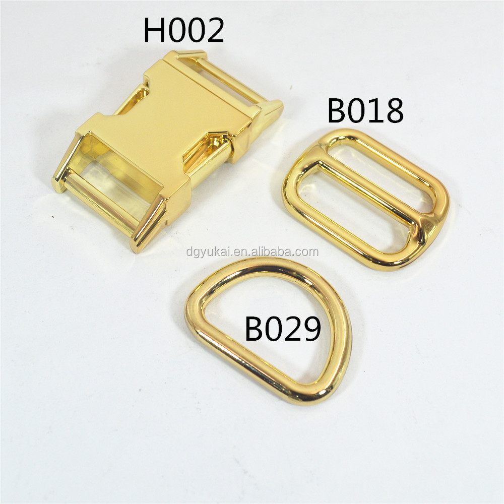 Wholesale  Custom Logo 10mm Plating Metal Side Release Buckle for Backpack or belt buckle