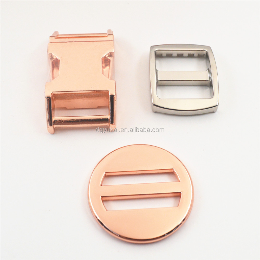 Wholesale  Custom Logo 10mm Plating Metal Side Release Buckle for Backpack or belt buckle