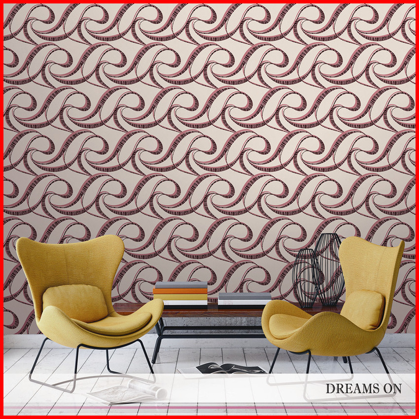 Modern Design PVC Wall Papers Decor Wallpaper Wall Living Room 3D