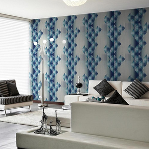 Geometric Pattern PVC Wallpaper 3D Wall Paper for Living Room