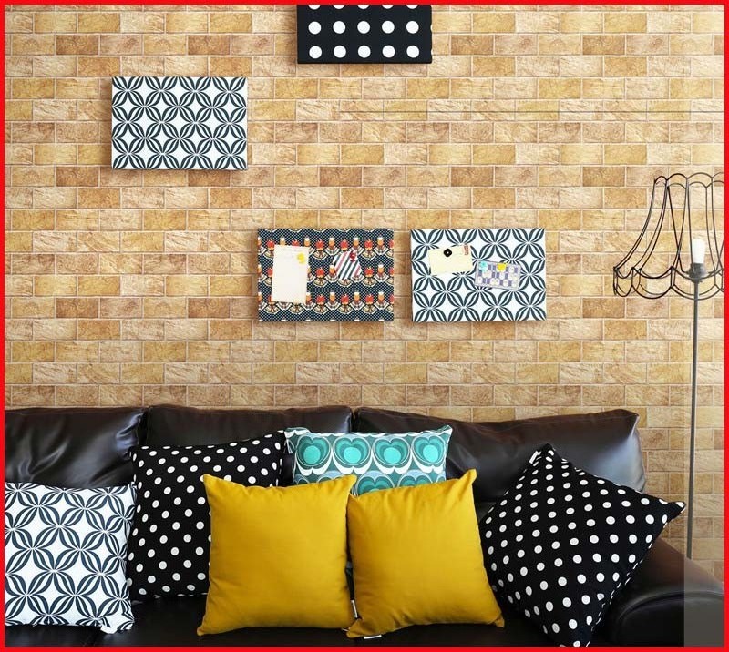 Brick design vinyl wallpaper 3d wall price 3d wallpaper for bathroom