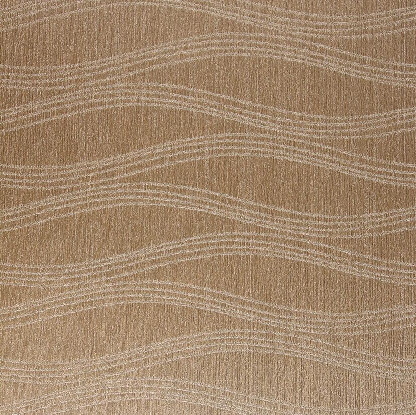 Waved Lines 106 cm Fire-retardant Non-woven Backing Wallpaper for Walls Waterproof