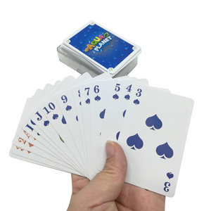 Customized Logo Poker Playing Cards PVC Waterproof Advertising Plastic Sublimation Poker Cards for Game