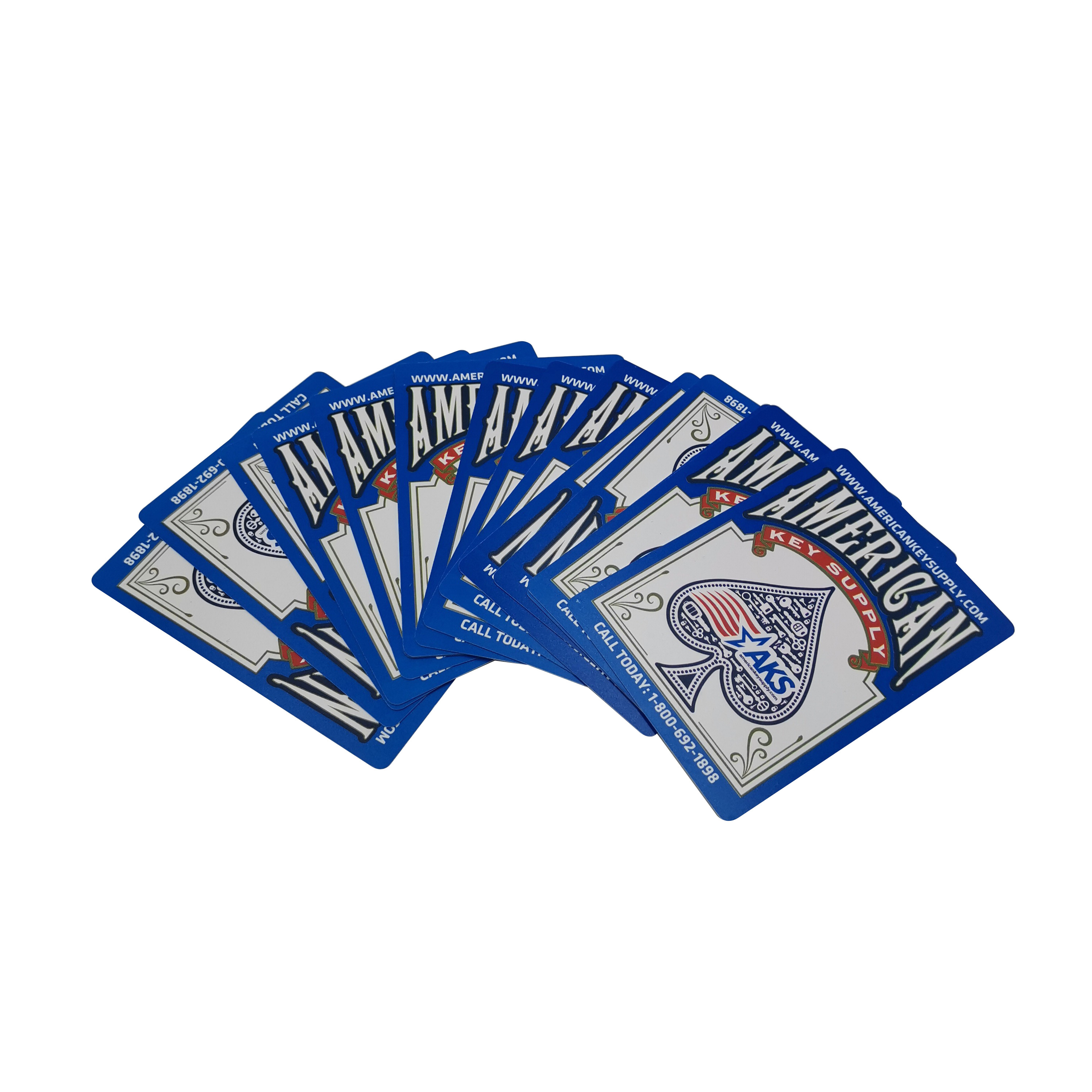 Customized Logo Poker Playing Cards PVC Waterproof Advertising Plastic Sublimation Poker Cards for Game