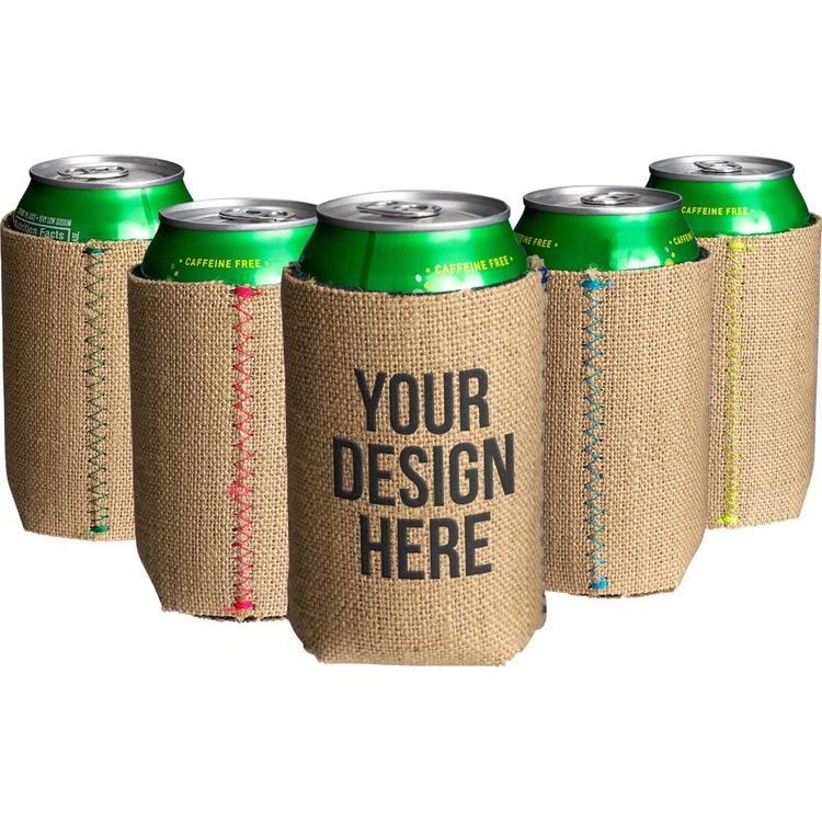 Custom Printed 3mm 375ml Collapsible Folding Insulated Can Cooler Universal Beer Coozies Neoprene Stubby Holder