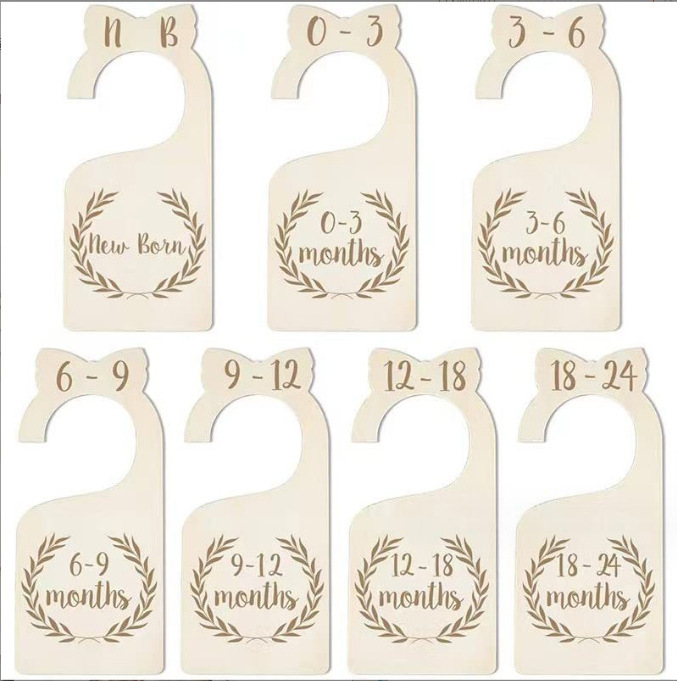 Nursery Decor Adorable Hanging Baby Closet Organizers and Wood Closet Dividers