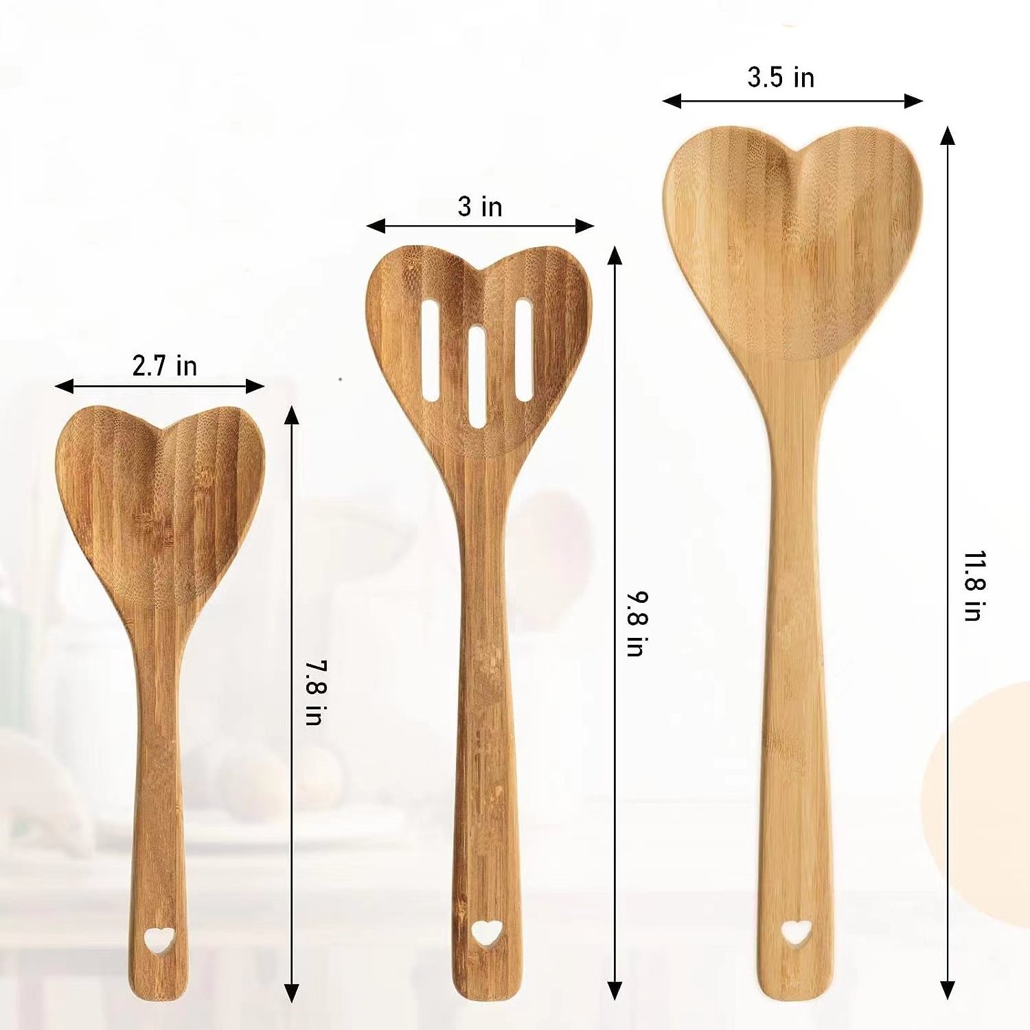 Hand-carved Creative Honeycomb Mixing Spoon Wooden Heart Shaped Spoon Kitchenware for Cooking with Love