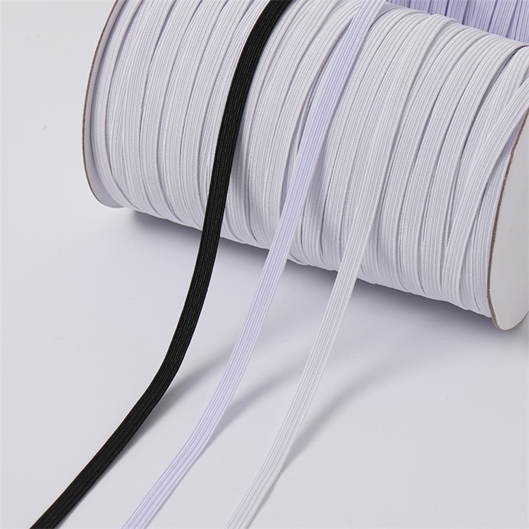 high elasticity soft elastic cord flat glitter elastic band for sewing craft DIY latex rubber rope