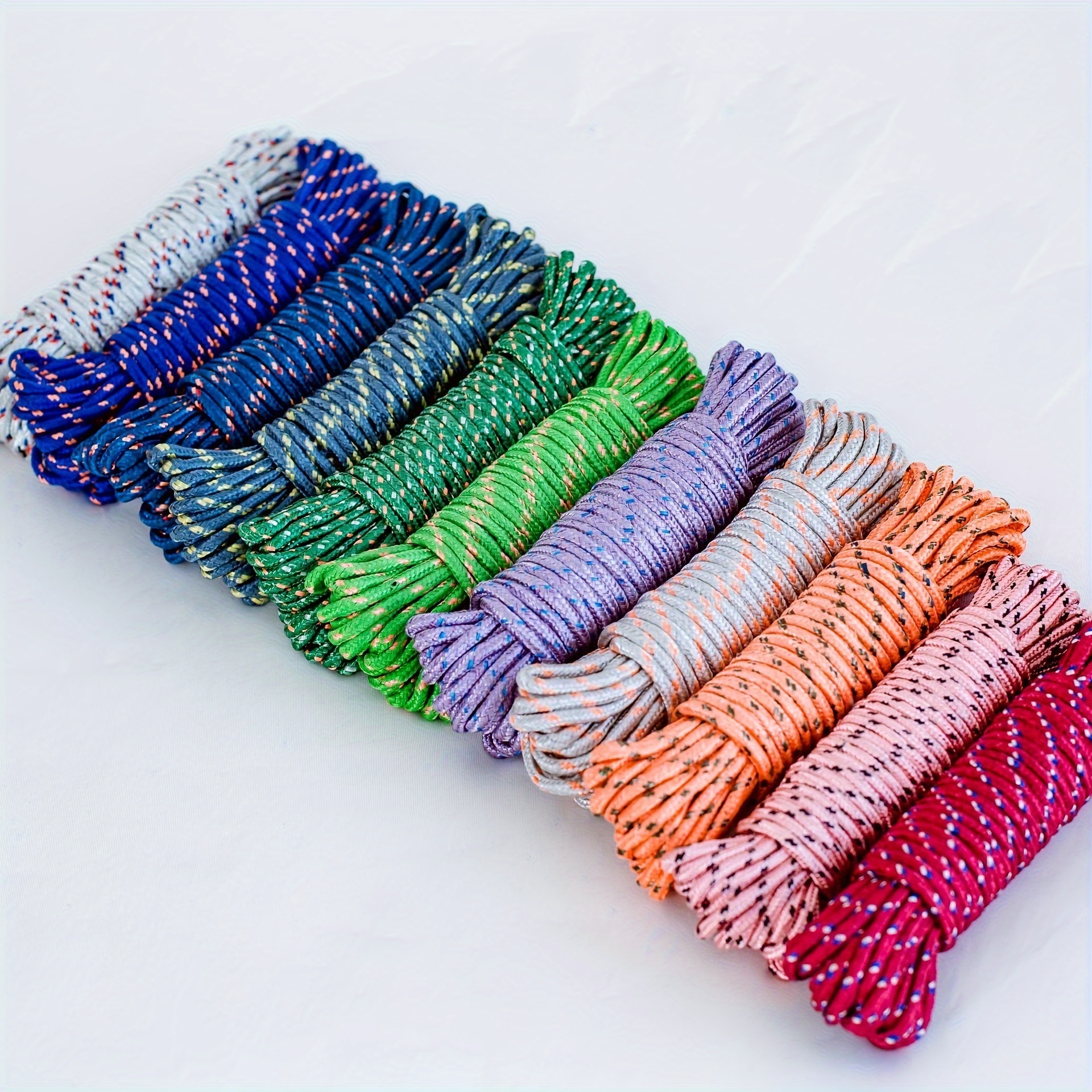 polyester rope double braid elastic cord with adjustable elastic cord round rope led