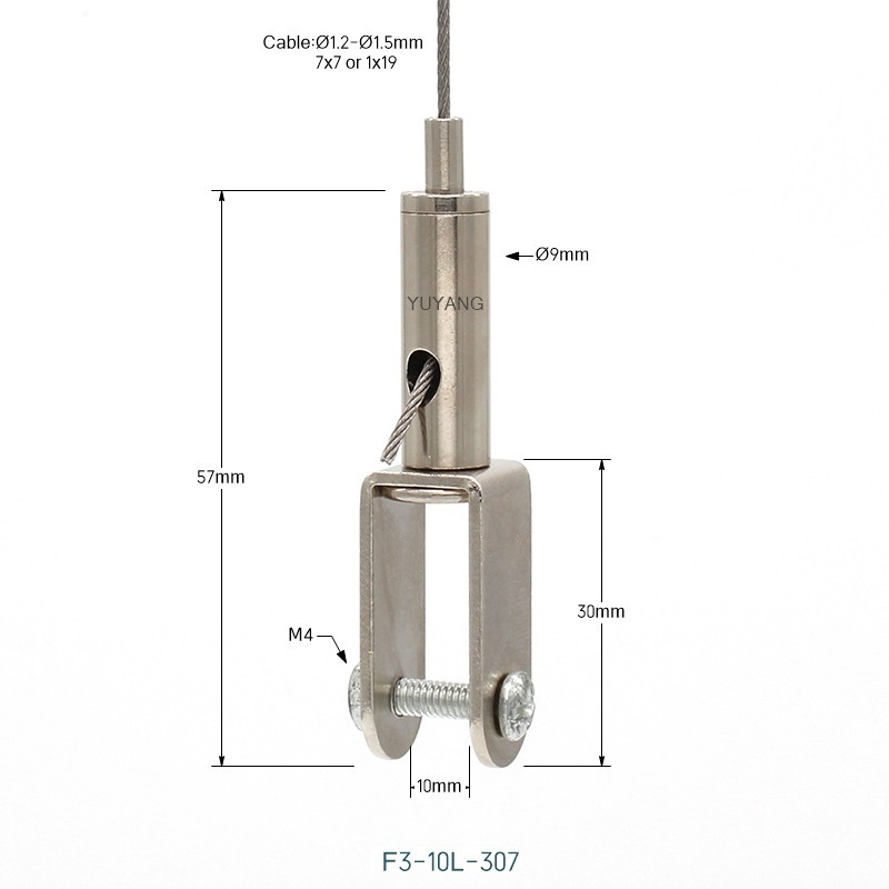 Factory supply high quality  cable fixer  Panel hanging suspended adjustable cable gripper