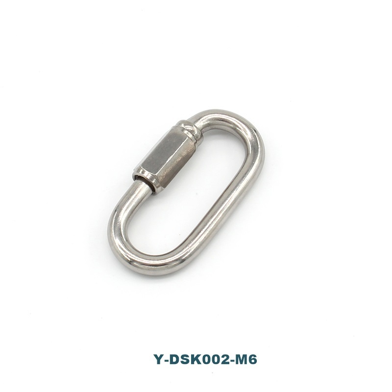 Manufacture Handmade Oval Screw Hook Quick Link Chain Connector Carabiner Clip With Nuts