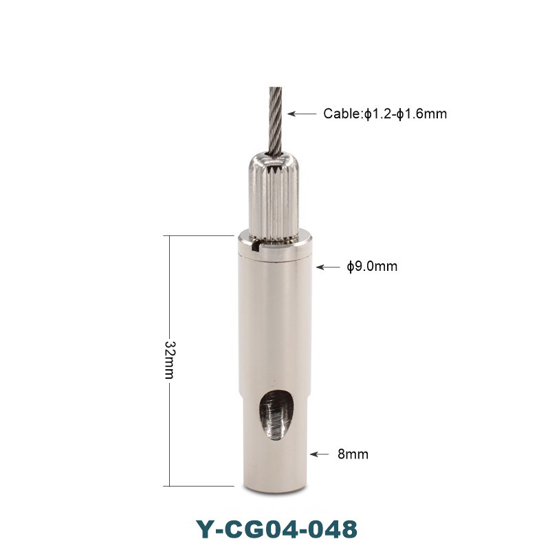 Screw Suspended Cable Hanging Kit with LED Panels Brass Gripper Ceiling Attachment Lighting Fixtures Machining Services Included