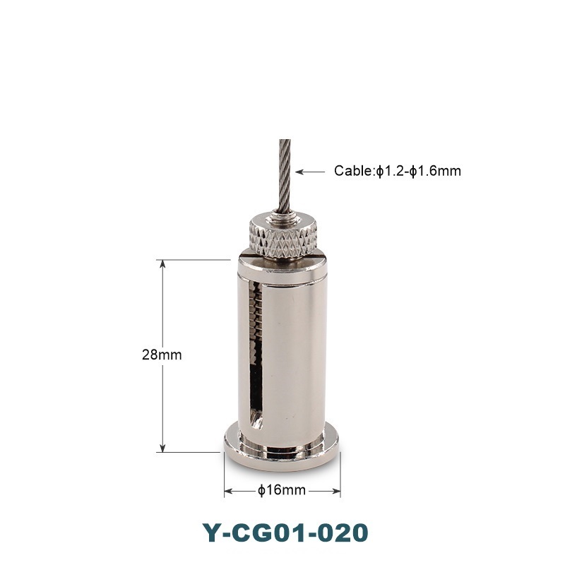 OEM custom suspended hardware fitting steel wire side cable exit ceiling attachment