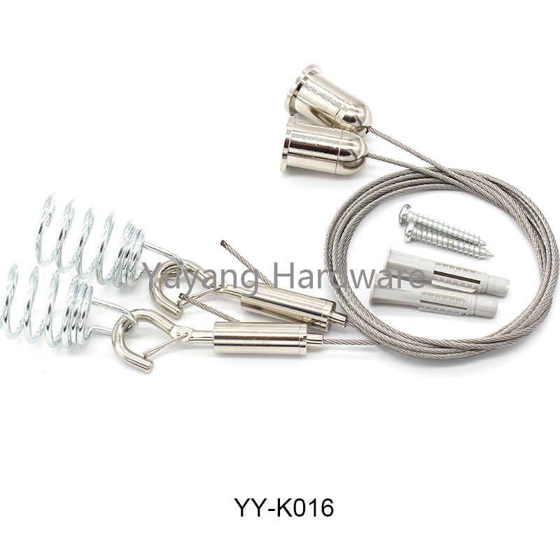 Most popular hanging kit  adjustable hanging wires kit Brass cable suspension kit