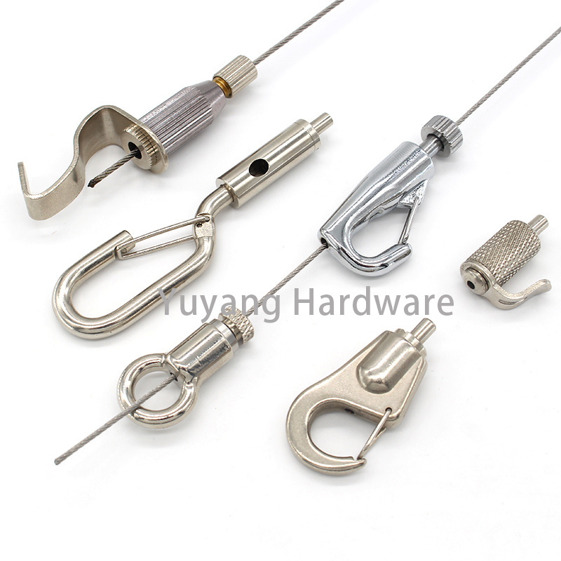 Universal Brass Wire  gripper Copper Cable gripper with Hook for Hanging Multiple Uses for acoustic panel for soundproof panel