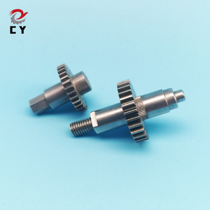 Powder metallurgy sintered metal wiper motor worm cam transmission atv customize gear shaft