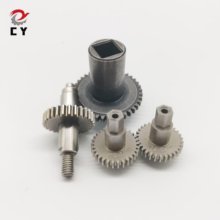 Powder metallurgy sintered metal wiper motor worm cam transmission atv customize gear shaft