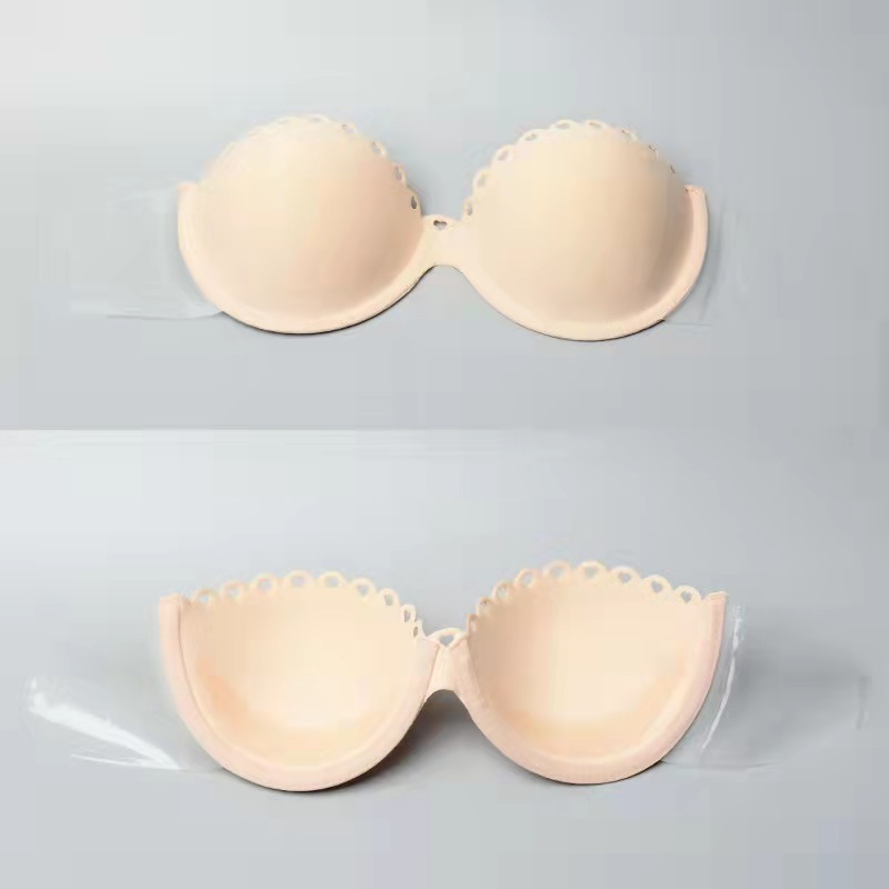 Wireless Strapless Padded Women Wing Double Sides Sticky Push Up Frontless Deep V Invisible Backless Plunge Bra