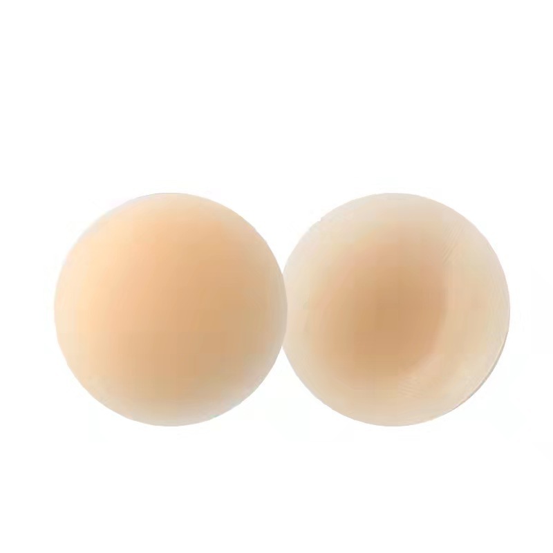 8cm Nipple Cover Sexy Women Breast Pasties Self Adhesive Silicone Pad Invisible Reusable Waterproof 3.2 Inch Round Nude In Stock