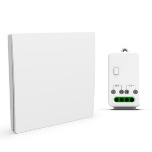 Wireless Light Switch and Receiver Kit - Mini Remote Control Switch for Ceiling Lights, Lamps, Lighting Fixture