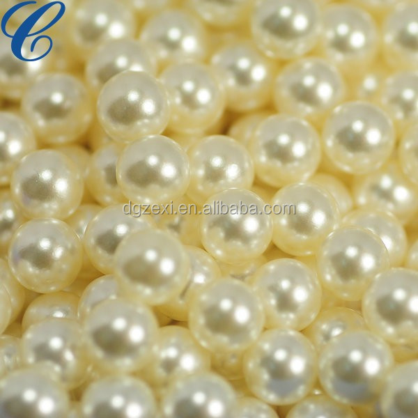 Multi Size White Beads Handmade Factory Price Imitation Loose Pearl In Bulk