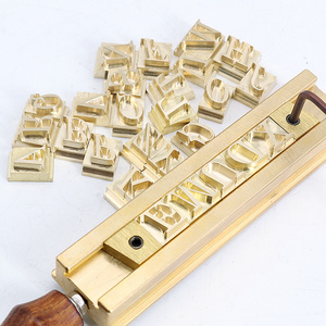 Custom Brass Letters Alphabet  Mold Stamping Copper Set 6mm 8mm Letters Symbol Numbers Letters Mold For Hot Stamping