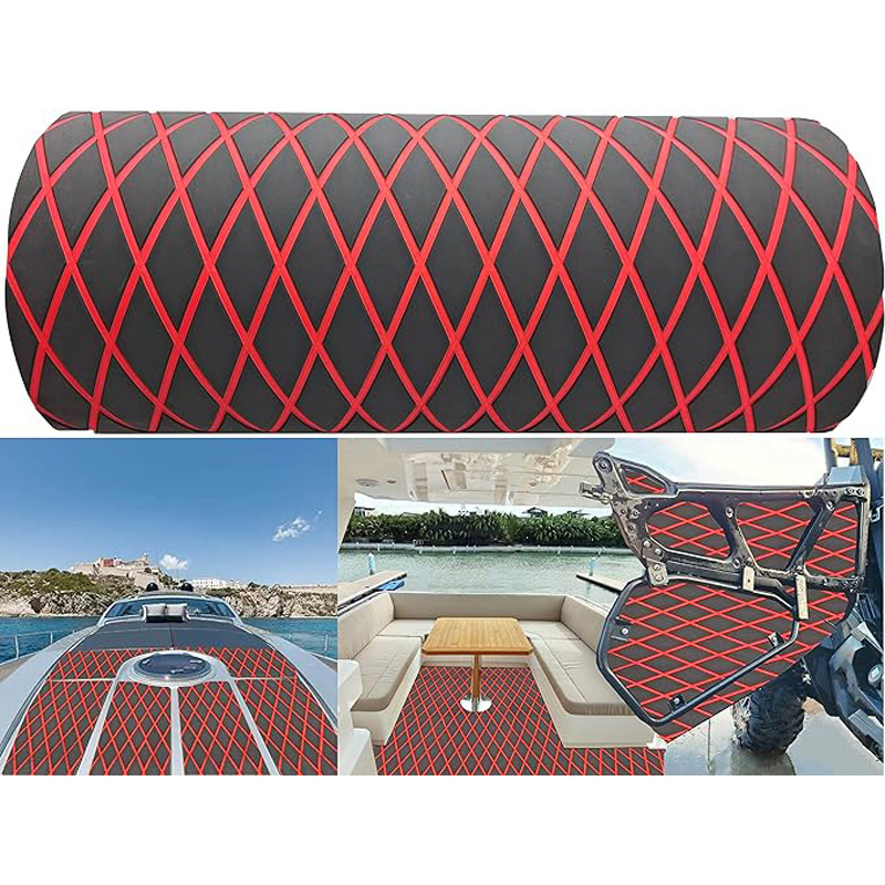 Custom Boat Flooring EVA mat Foam Boat Decking Marine Mat Non-Slip Self-Adhesive Flooring Sheet for Motorboat Kayak Surfboard