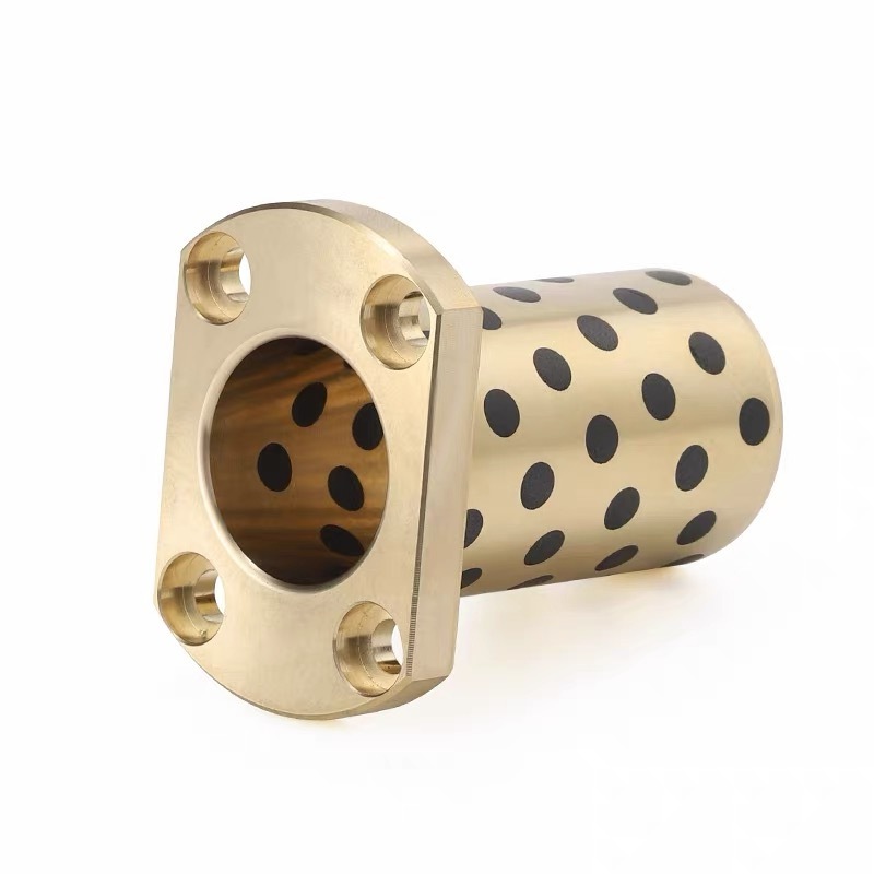 Custom Machined Metal Sleeve Aluminum Stainless Steel Sleeve Bushing Threaded Copper Bronze Brass BushingsBearing Oil free