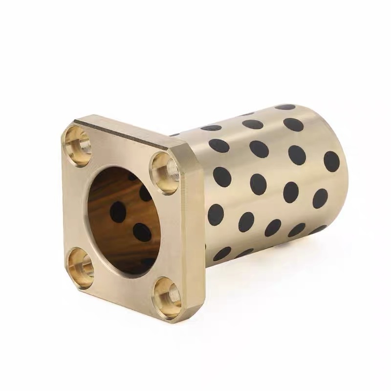 Custom Machined Metal Sleeve Aluminum Stainless Steel Sleeve Bushing Threaded Copper Bronze Brass BushingsBearing Oil free