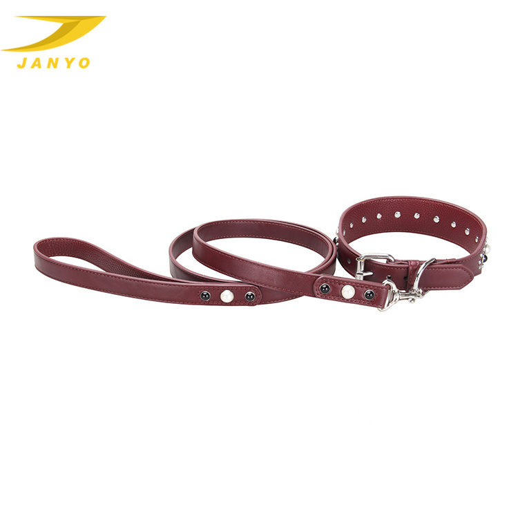 Fashionable Cool Customized Pet Accessory Durable Collar dog Retro Strong Pet Leash And Collar