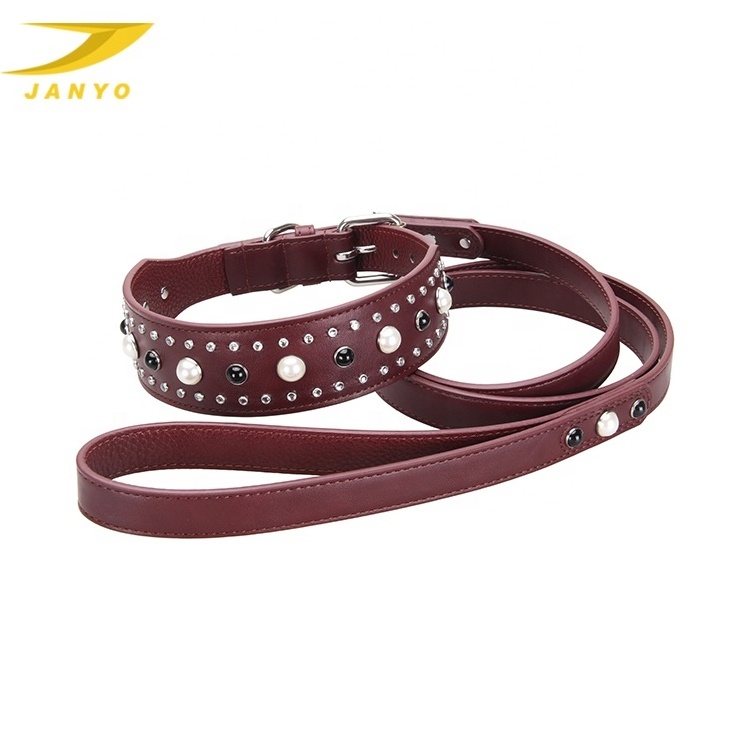 Fashionable Cool Customized Pet Accessory Durable Collar dog Retro Strong Pet Leash And Collar