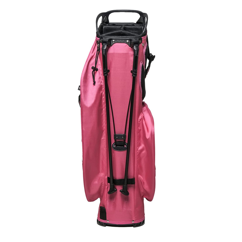 14 divider designer nylon waterproof ladies pink golf cart bags for women lightweight custom golf stand bags