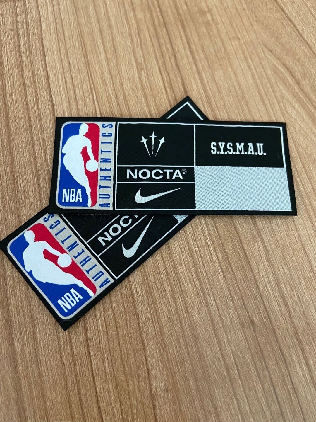 Customized high quality Jersey label Double Brocade forging woven label basketball clothing hem garment label