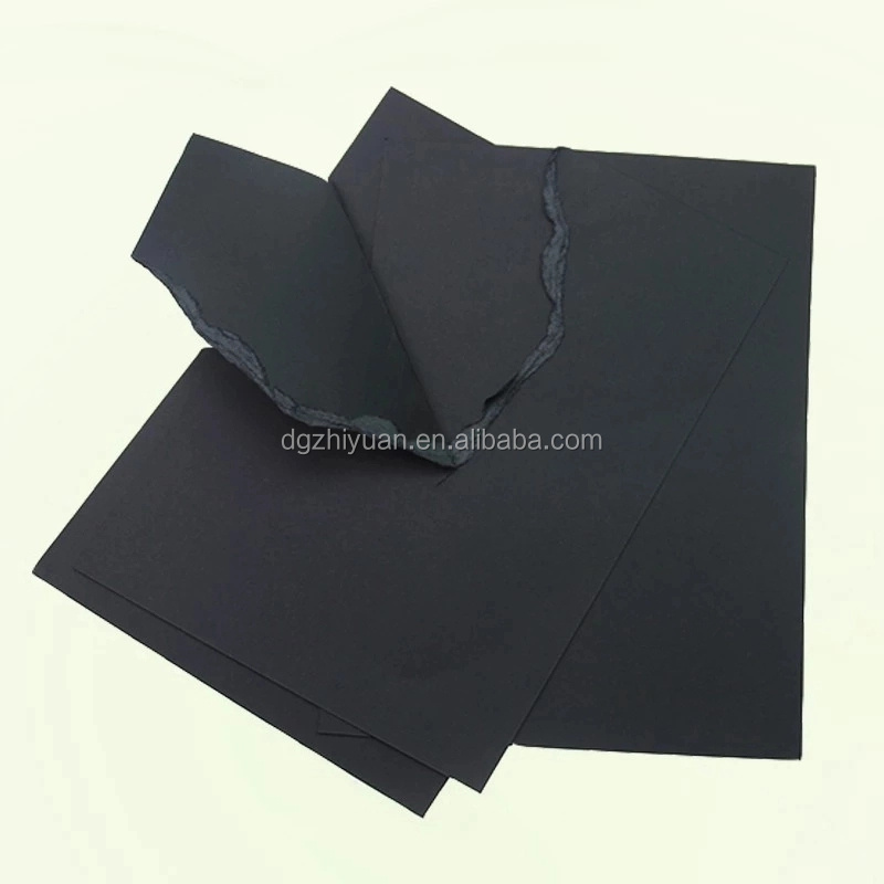 Good Quality black paperboard for packaging  black paper with black core black cardboard