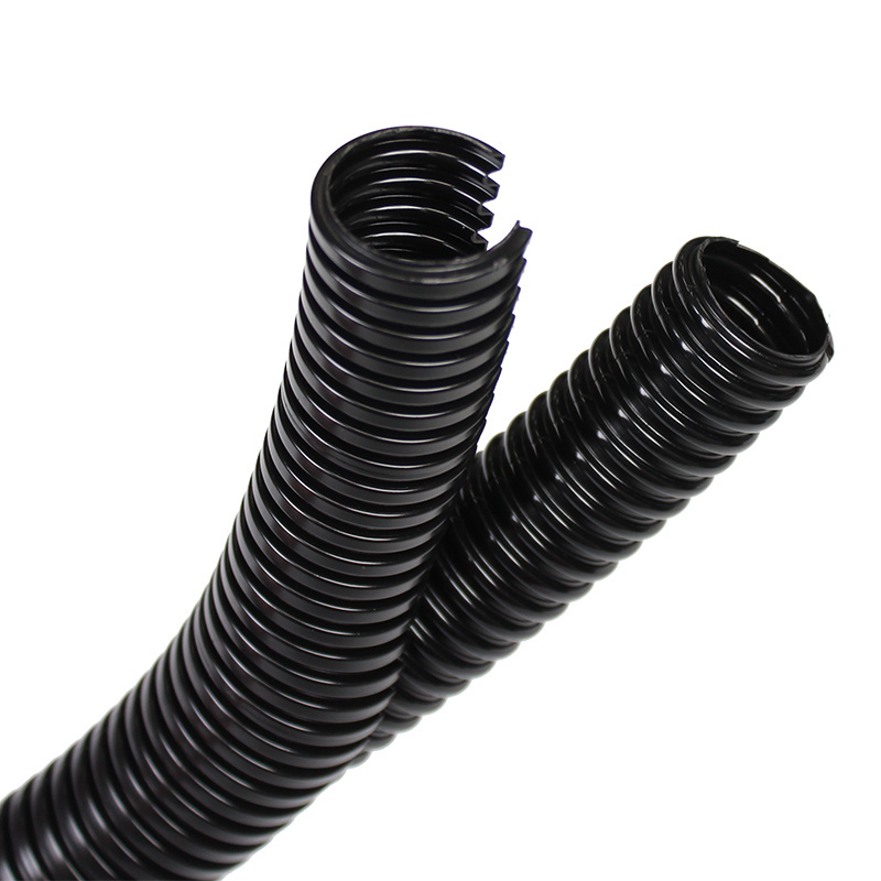 Double Wall Corrugated Pipe Plastic Culvert Pipe split wire loom tubing polyethylene corrugated flexi