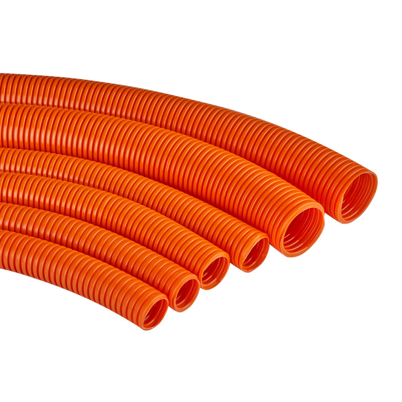 Customizable PP corrugated structure pipe  bellows corrugated culvert pipe & wire protection for electrical equipment