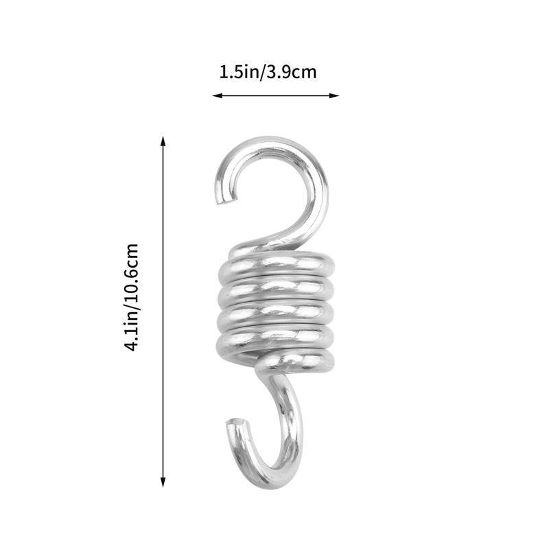 Hammock Chair Hanging Porch Swing Spring Heavy Duty Stainless Steel Hammock Swing Hardware 6.7mm Dual Swivel Hooks