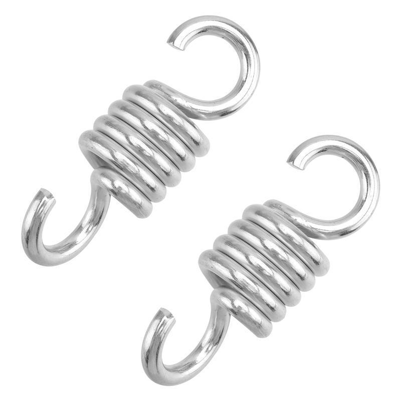 Hammock Chair Hanging Porch Swing Spring Heavy Duty Stainless Steel Hammock Swing Hardware 6.7mm Dual Swivel Hooks