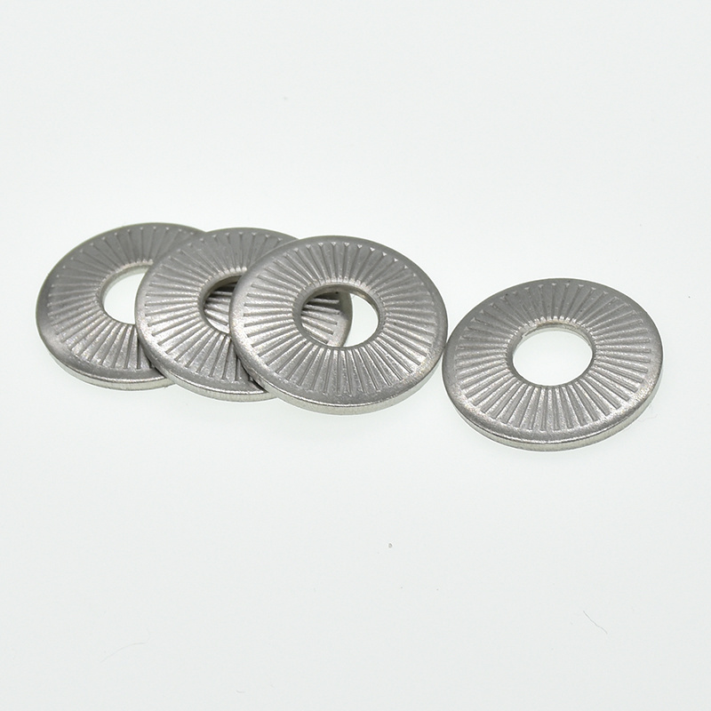 M3 M4 M5 M6 M8 M10 M12 M16 Lock Washer NFE25511/SN70093 French Washers Serrated Conical Spring Washer Stainless Steel A2