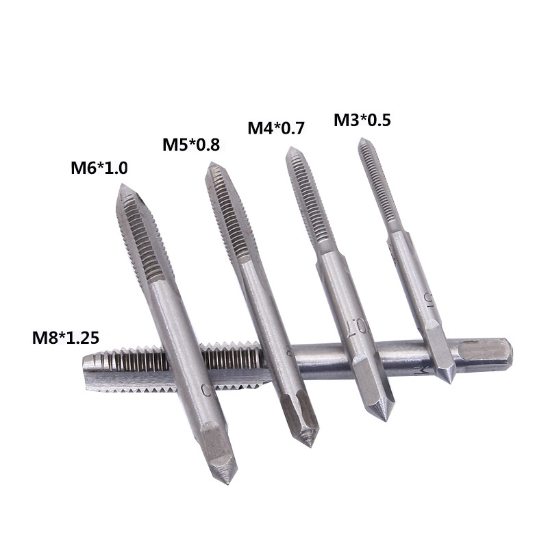 6Pcs Screw Tap Wrench Set T-Shaped M3 M4 M5 M6 M8 Wrench Threading Tapping Hand Tool Kit Reversible Screwdriver Tap Holder Cheap