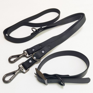 Wholesale Custom Hunting Soft Pvc Waterproof Adjustable Pet Dog Collar Leash Set