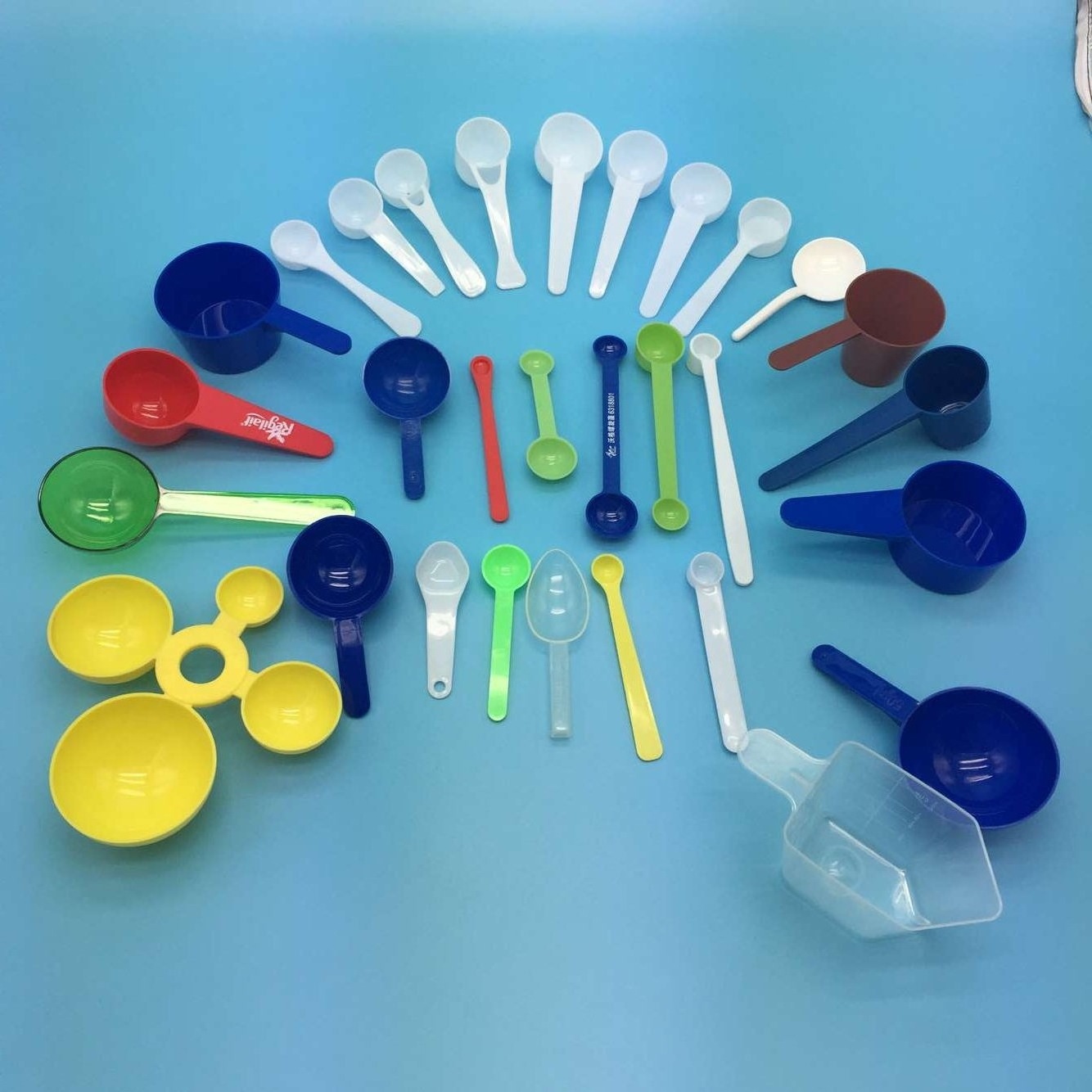 0.25ml 0.25g 1g 2g 3g 5g 10g 15g White Plastic Measuring Spoon Scoop For Milk Powder Tea Salt Round Flat Bottom Medicine